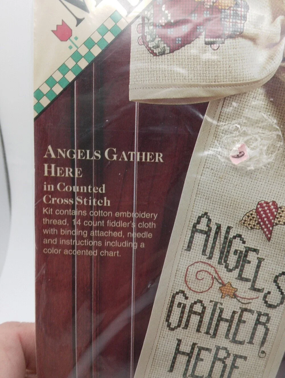 Vintage Dimensions Debbie Mumm Front Door Bow Angels Gather Here 17